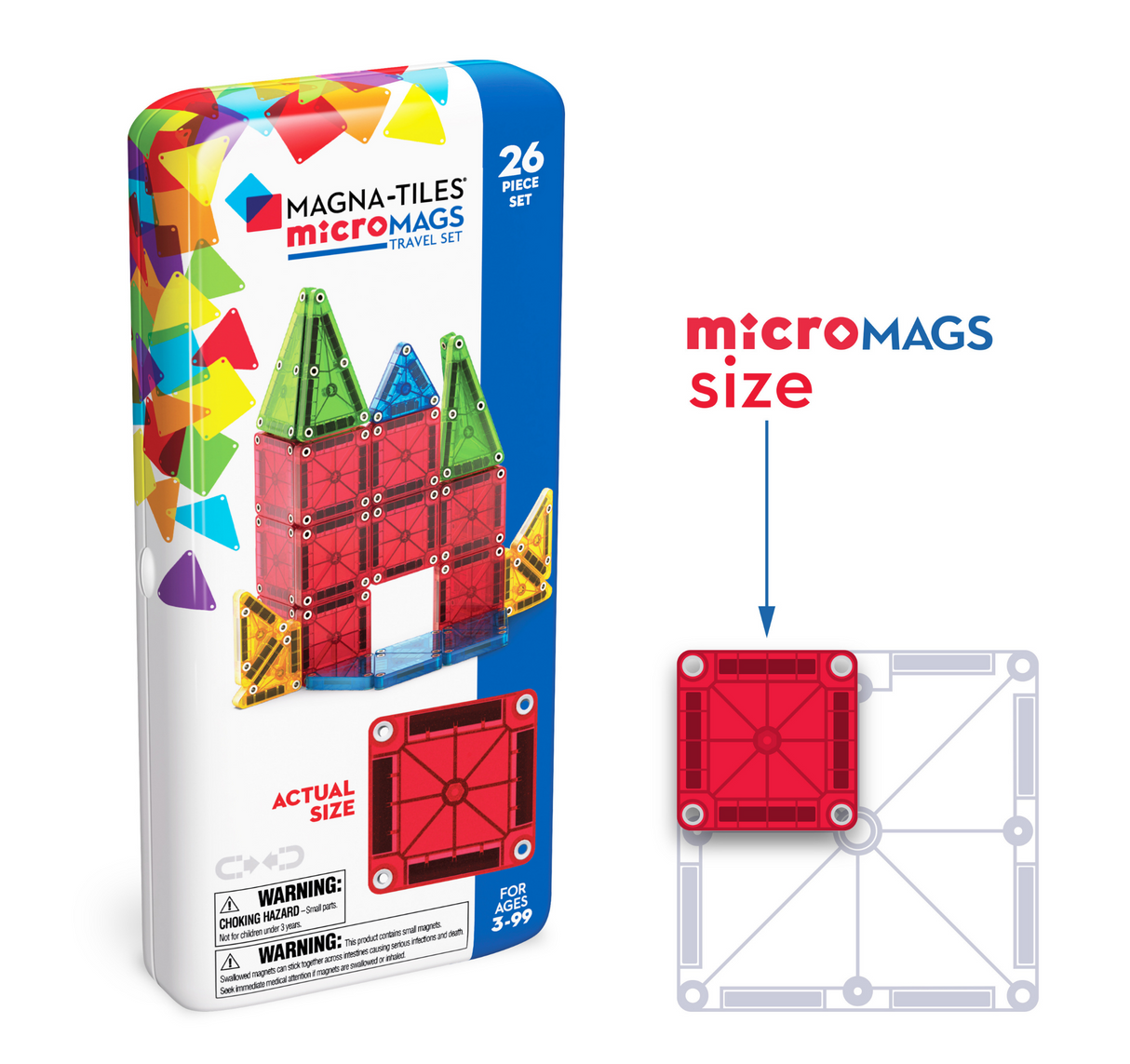 Magnatiles Micromags Travel Set