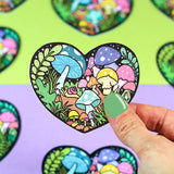 Forest Plant Heart Sticker