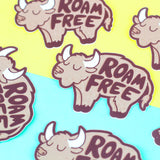 Roam Free Buffalo Sticker