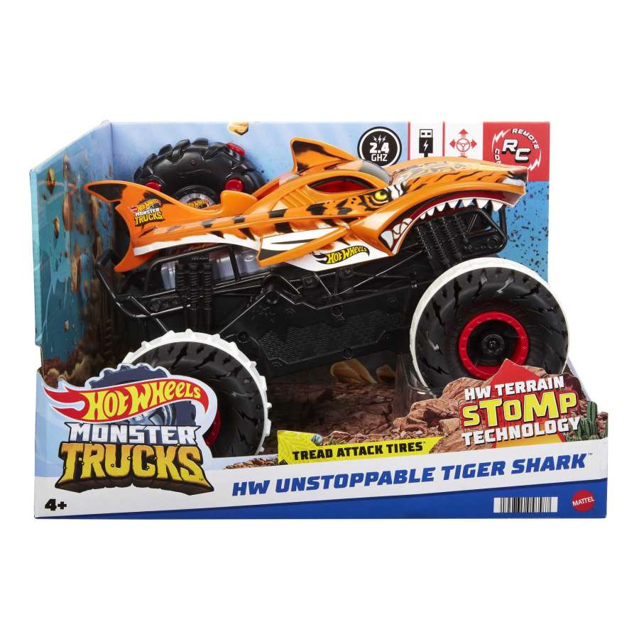 Hot Wheels Monster Trucks Unstoppable Tiger Shark RC