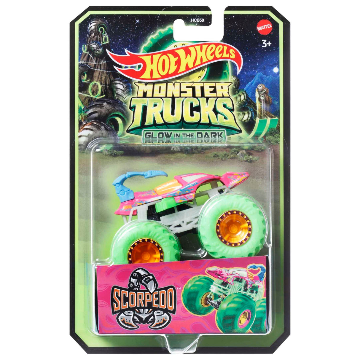 Hot Wheels Monster Truck Glow in the Dark