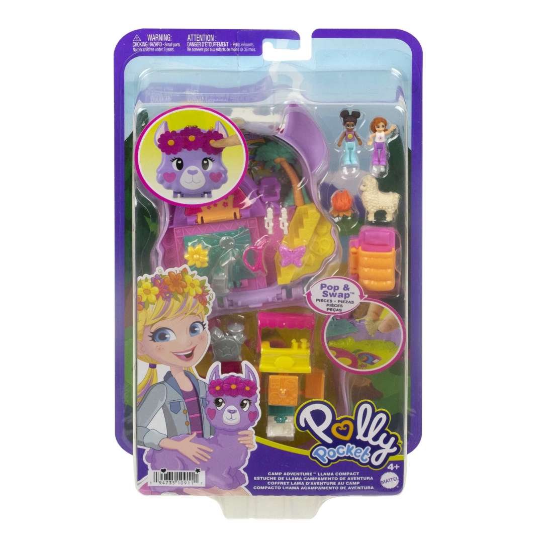 Polly Pocket Camp Adventure Llama Compact