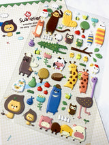 Animal Farm Puffy Stickers