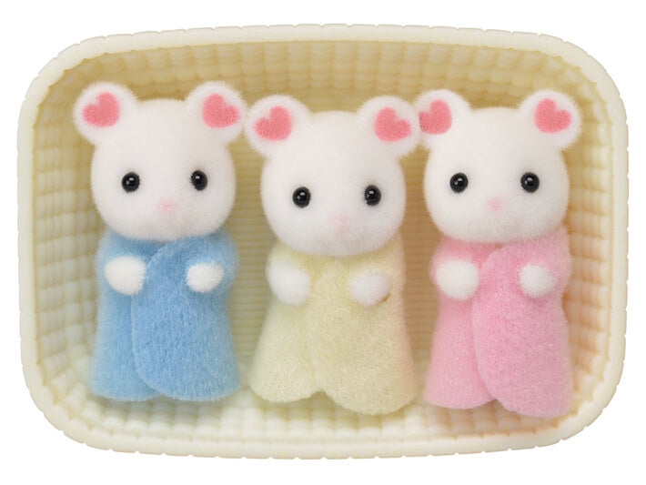 Marshmallow Mouse Triplets