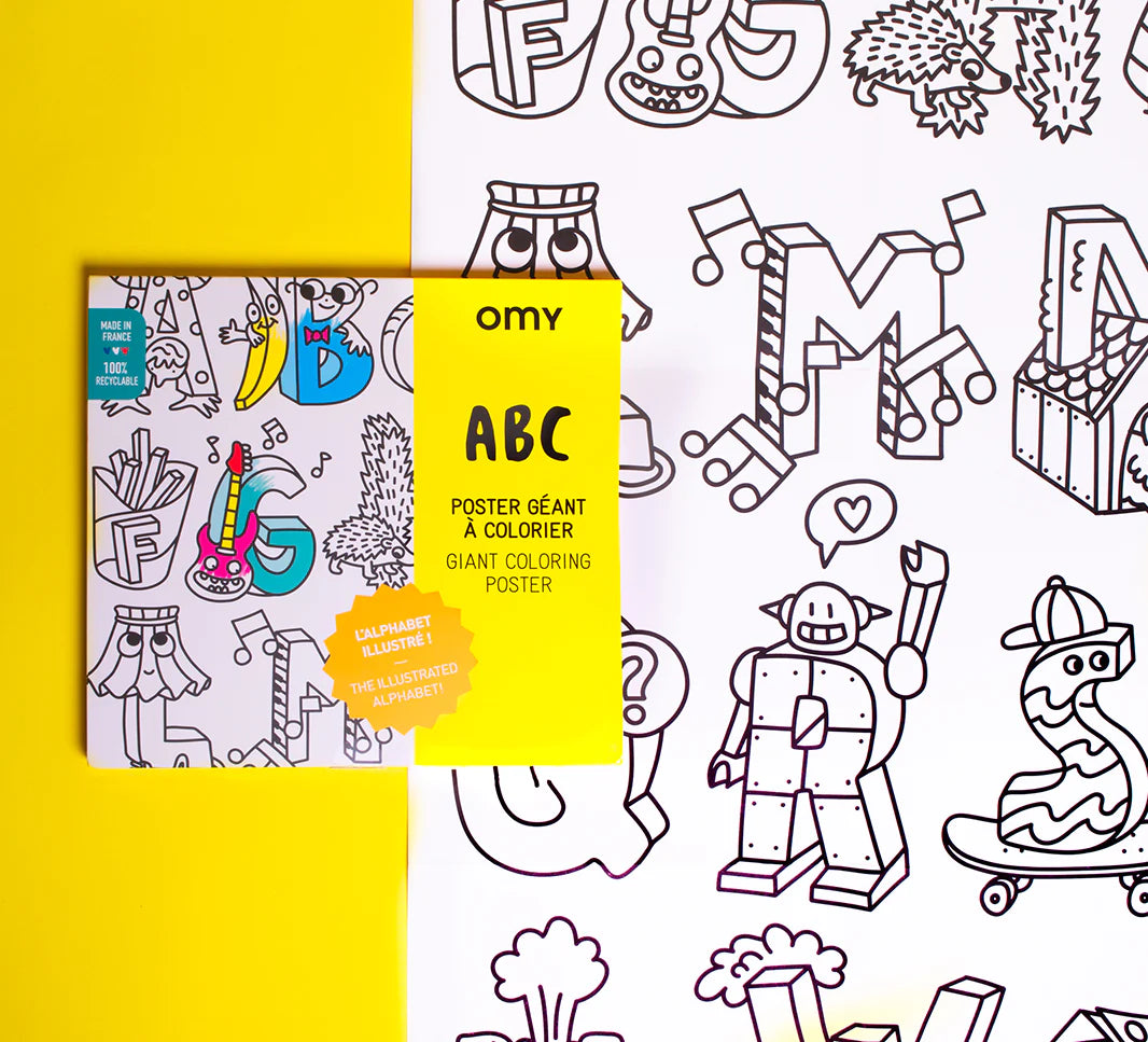 ABC Giant Coloring Poster