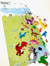 Dinosaur Puffy Stickers