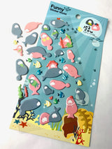 Manatee Puffy Stickers