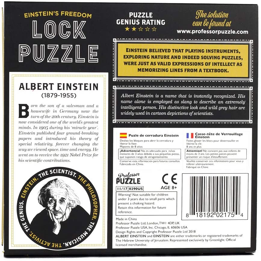 Einstein Lock Puzzle