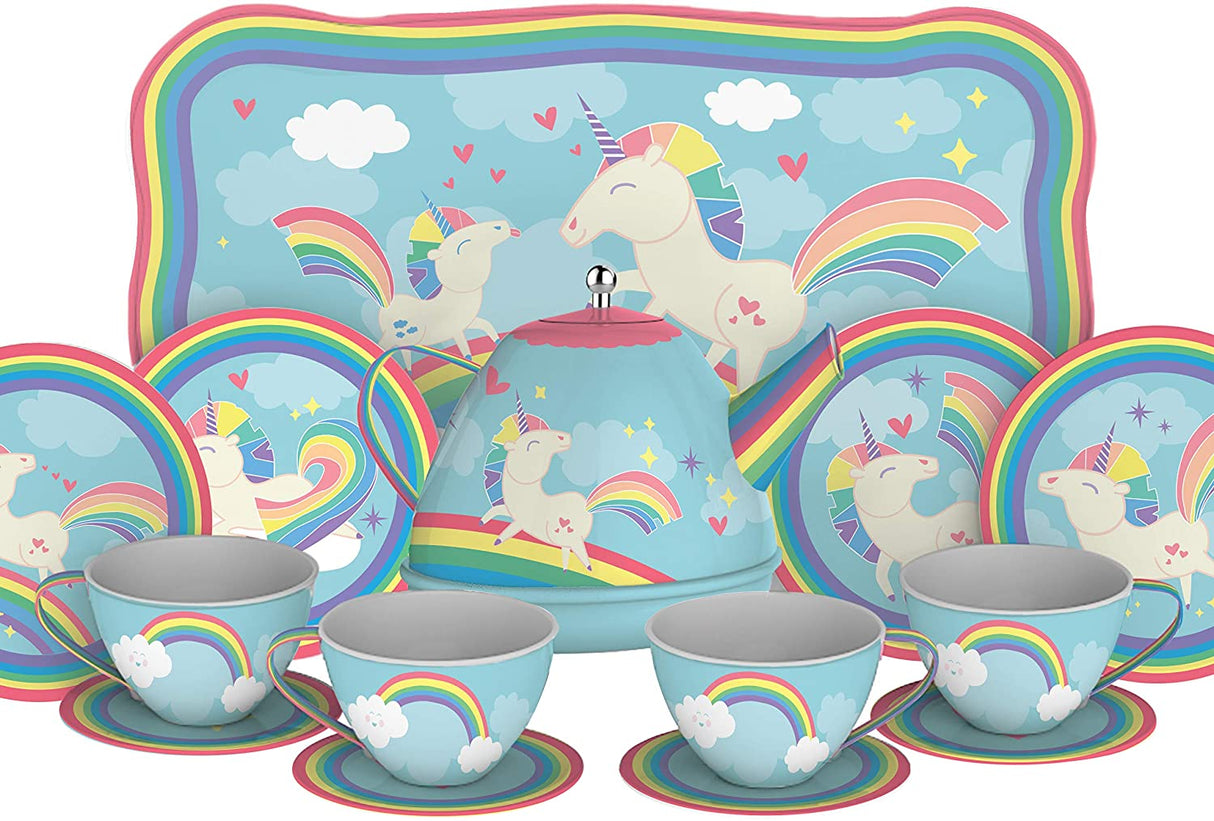 Unicorn Tin Tea Set