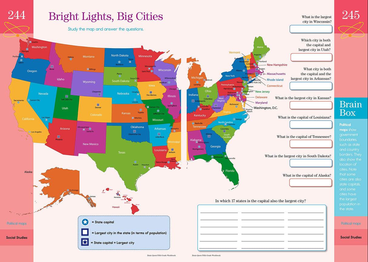 Brain Quest Workbook Grade 5
