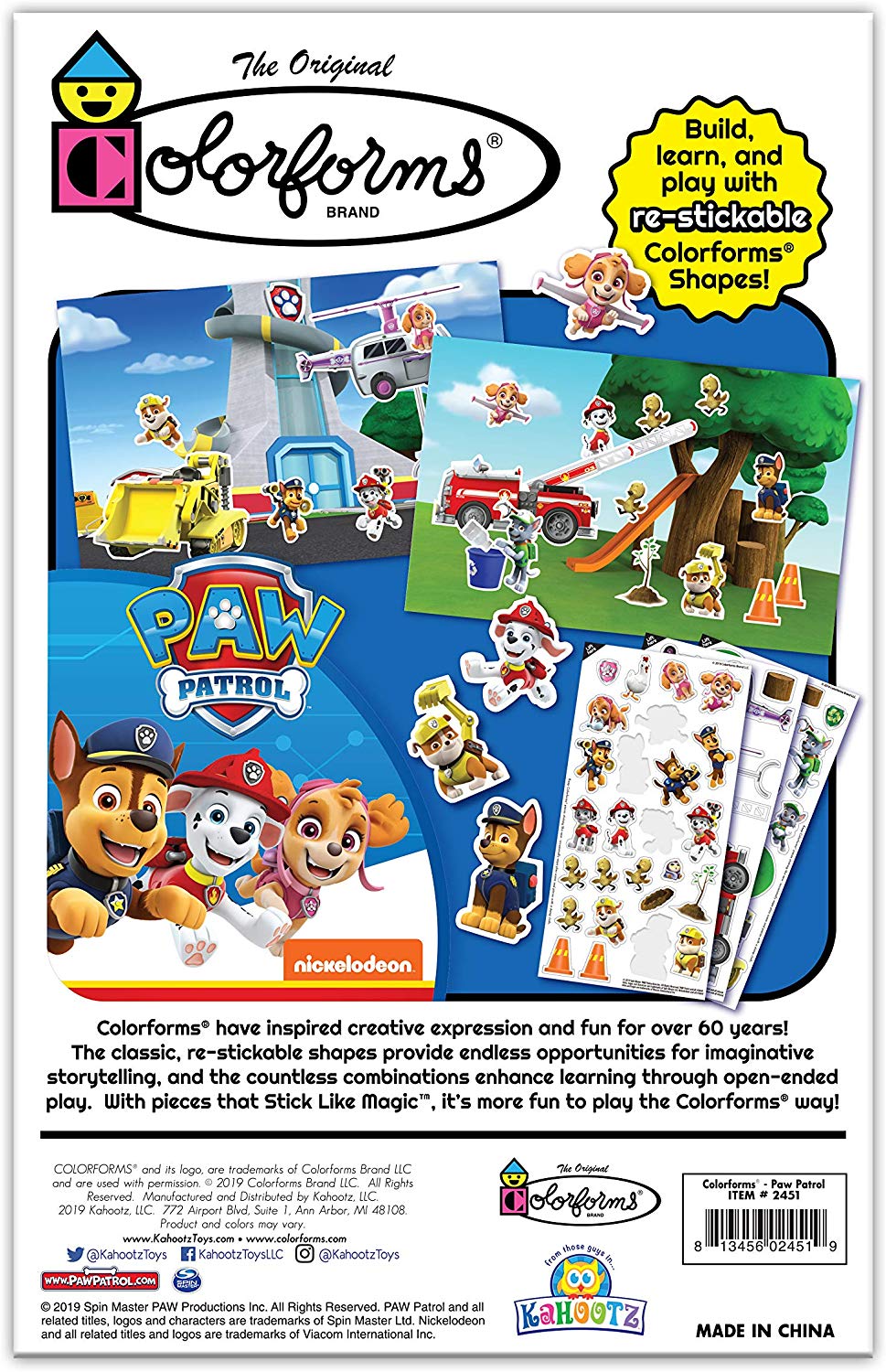 Colorforms Paw Patrol