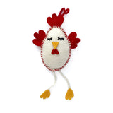 Chicken Felt Ornament