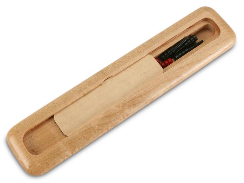 Bird's-Eye Maple Travel Cribbage Board