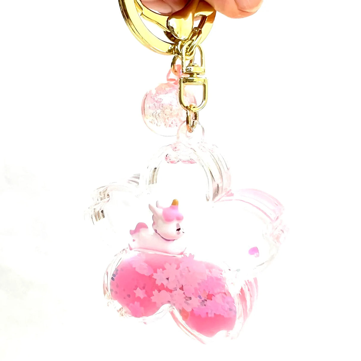 Unicorn Flower Keychain