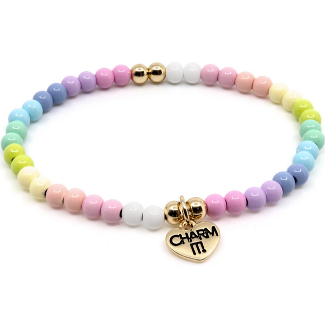 Pastel Bead Stretch Bracelet