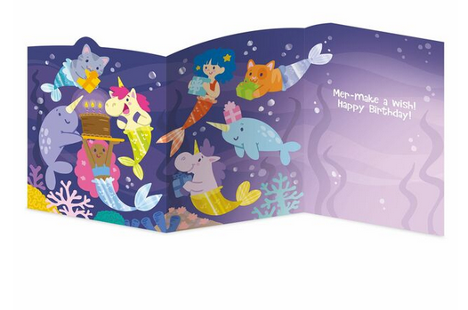 Mermaids TriFold Card