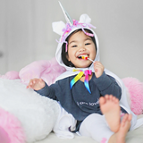 Baby White Unicorn Cape | Size 2-3