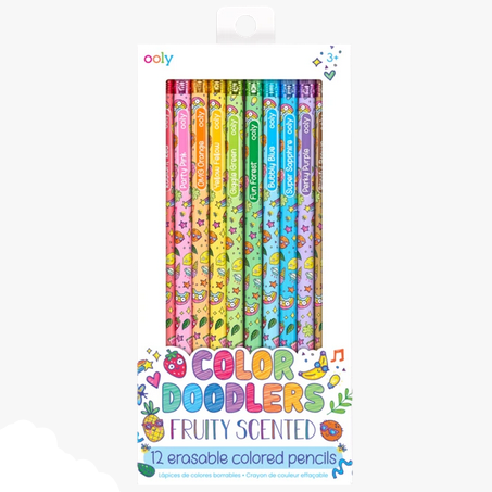 Color Doodlers Fruity Scented Erasable Colored Pencils