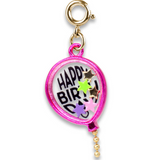 Gold Birthday Balloon Shaker Charm