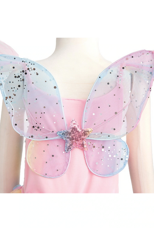 Rainbow Fairy Dress & Wings | Size 5-6