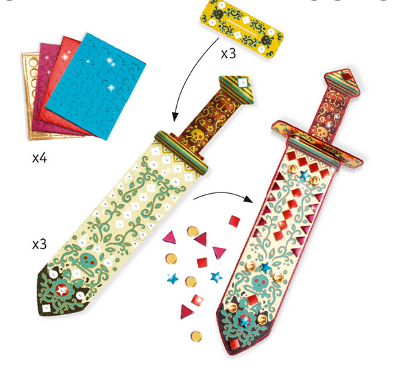 DIY Mosaic Swords