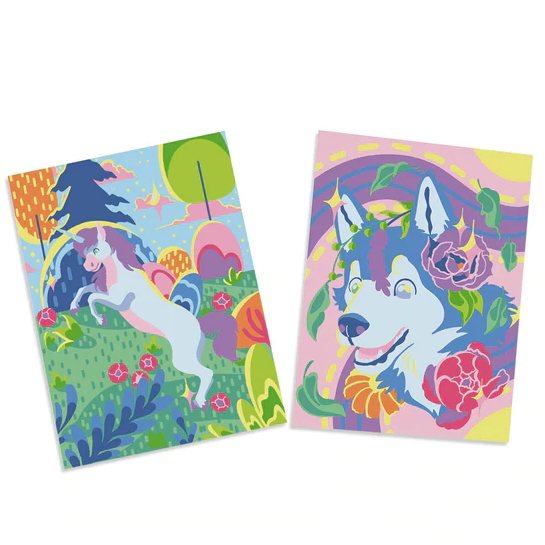 Paint By Number Husky & Unicorn