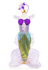 Mermaid Dress & Headband Lilac | Size 5-6