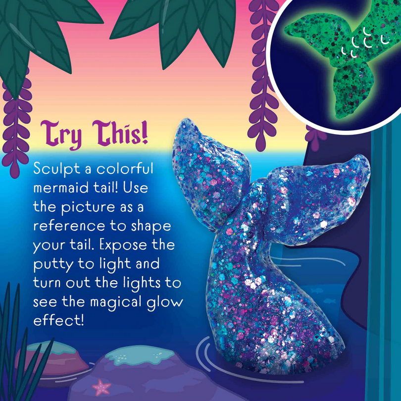 Glowbrights Mermaid Tail Thinking Putty