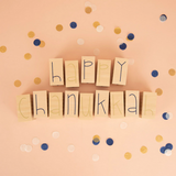 Happy Hanukkah Letter Blocks