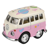 VW Mini Pastel Flower Power Bus