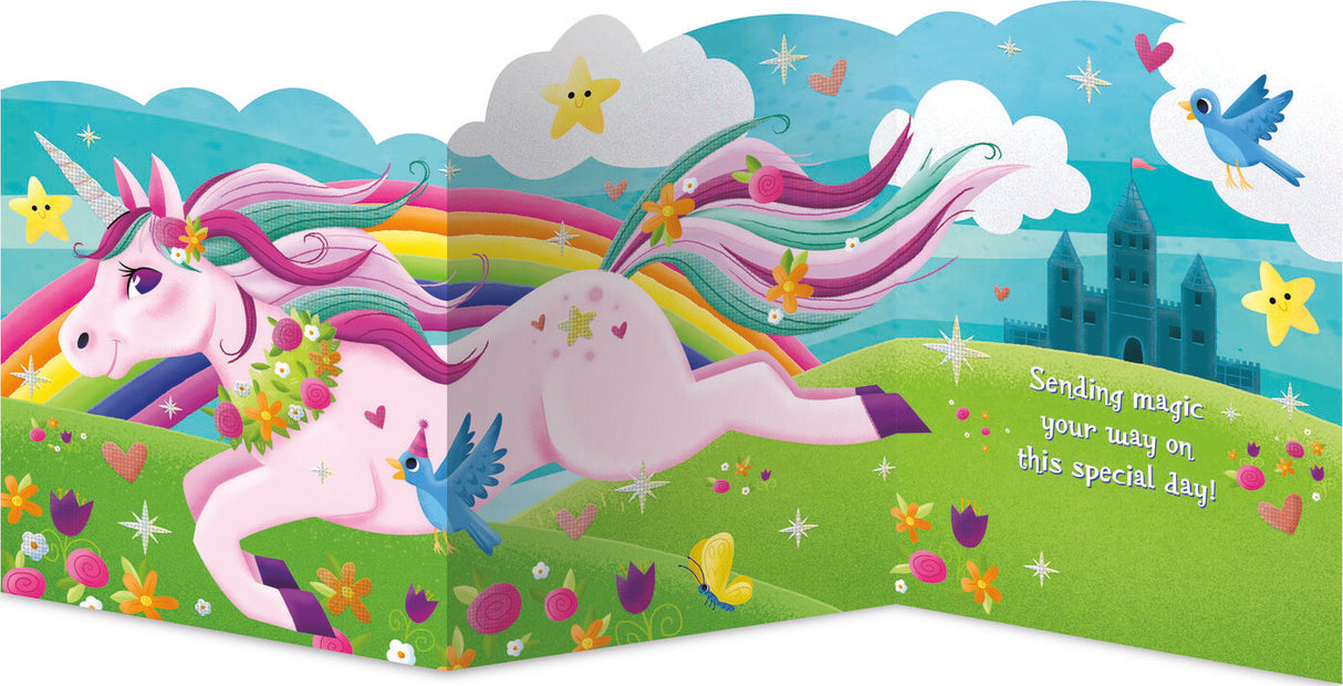 Unicorn Tri-Fold Card