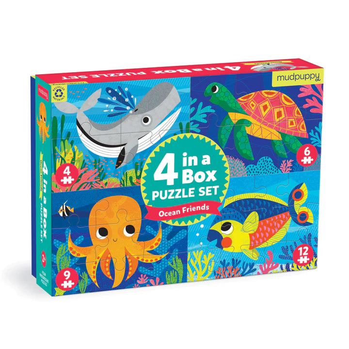 4-12pc Ocean Progressive Puzzles