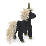 Black Unicorn Finger Puppet