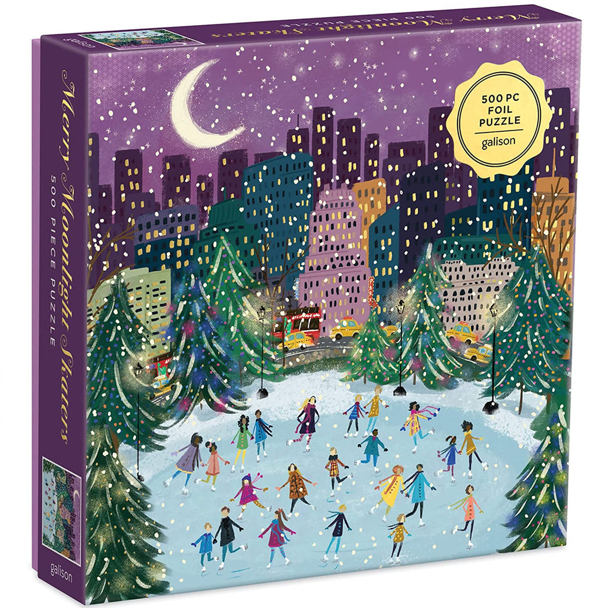 500pc Merry Moonlight Skate Puzzle