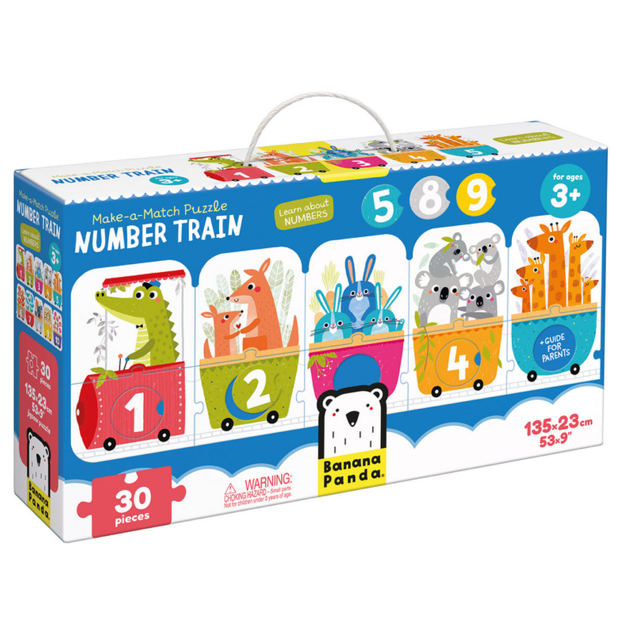 30pc Matching Number Train Floor Puzzle