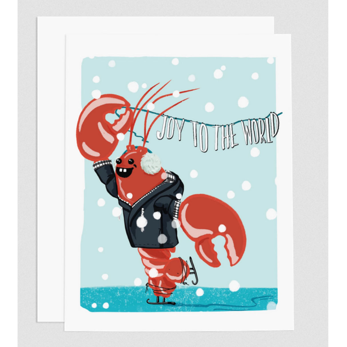 Lobstah Joy to the World Card